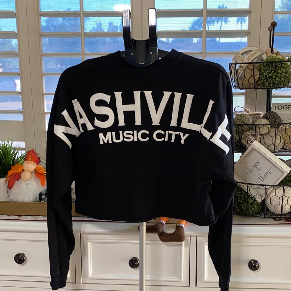 Nashville Music City Black Sweatshirt